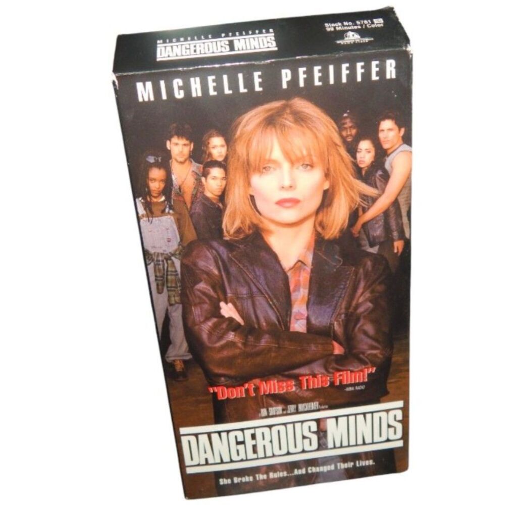 DANGEROUS MINDS Michelle Pfeiffer vintage VHS in original paper case